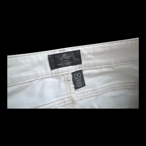 Chicos So Slimming Jeans Womens 00 US 2 White Straight Leg Mid Rise Stretch - Picture 6 of 10